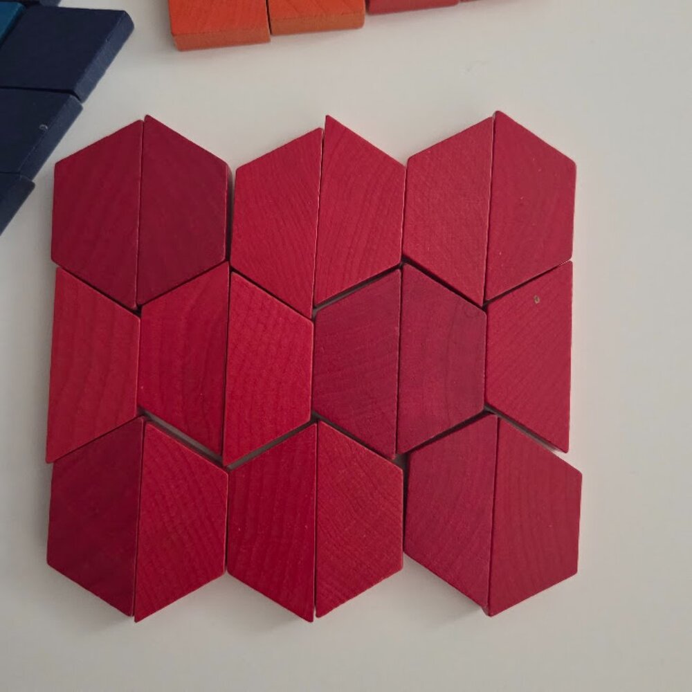 Pattern Blocks Wood Math Manipulatives - Picture 7 of 8